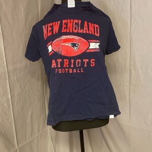 Delta Kids Navy Blue New England Patriots Football Tee